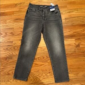 Old Navy Dark Gray Straight Jeans